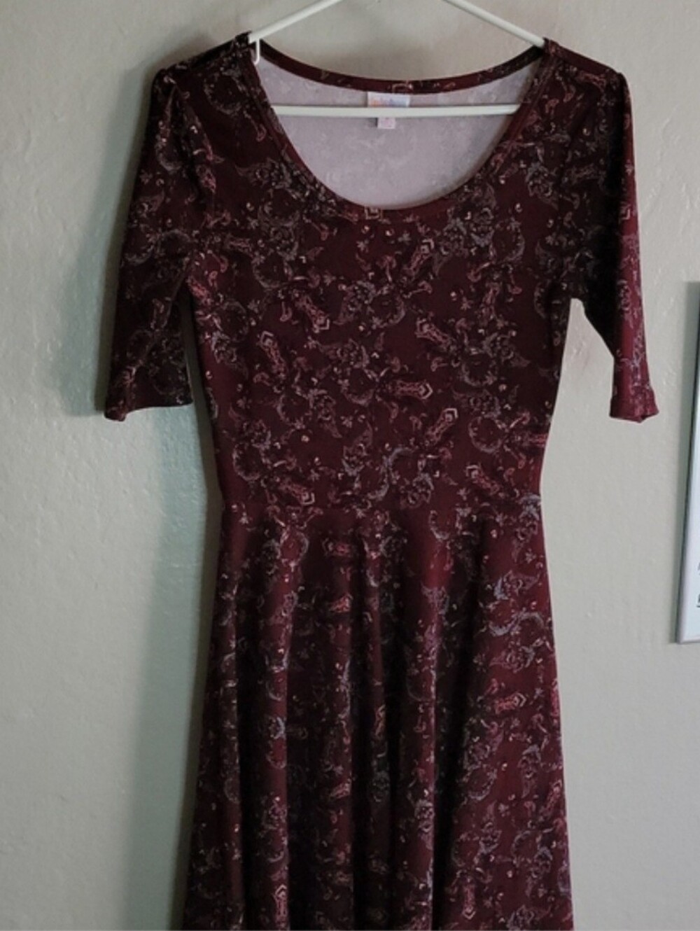 LuLaRoe Paisley Nicole Dress Size XS